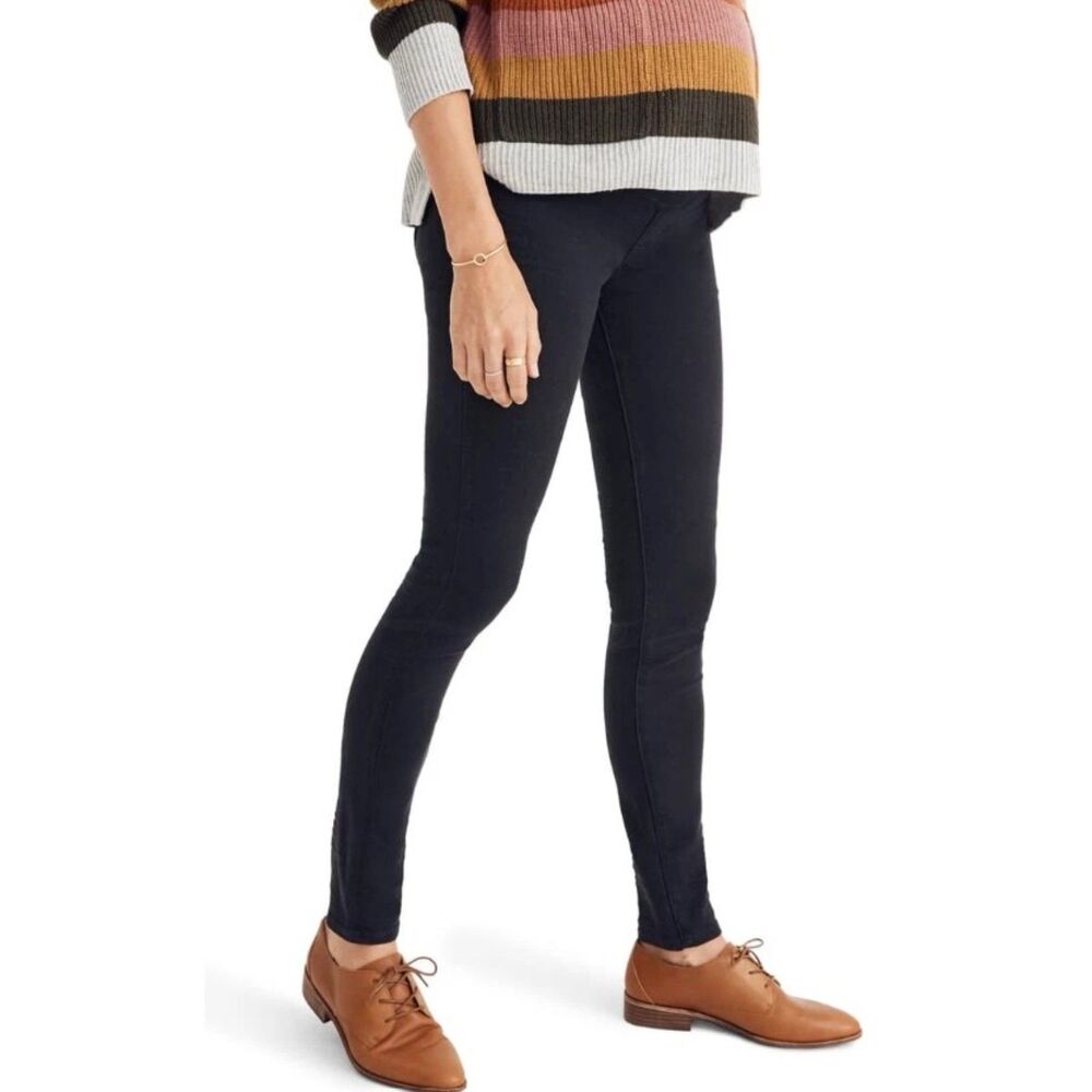MADEWELL Black Sz 30 (#J8446) Maternity Skinny Over the Belly Stretchy Jeans